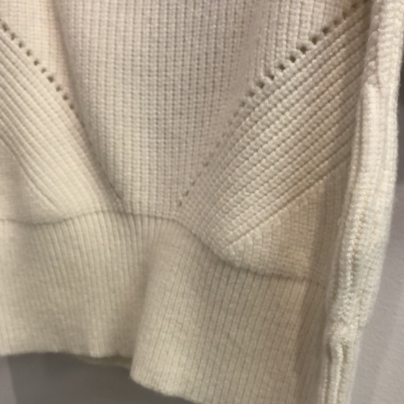 MINKPINK Vallerie Off White Tie-Back Puff-Sleeve Sweater - Picture 6 of 9